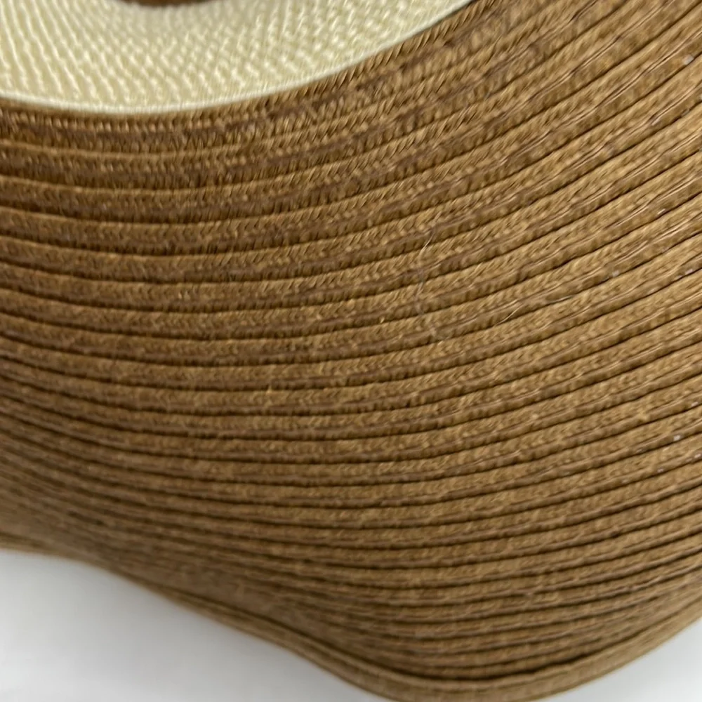 GOLDCOAST Sunwear Straw Sun Hat Brown Wide Brim Coastal Grandma Beach